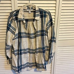 Cute oversize Old Navy flannel